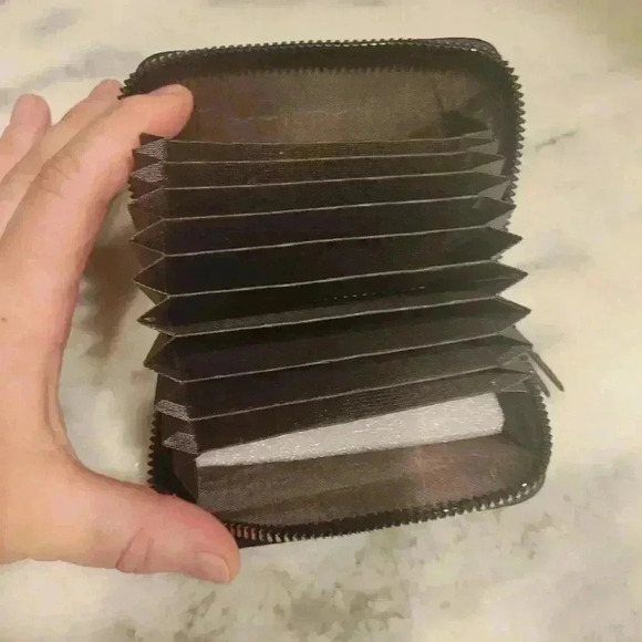 Unisex PU Credit Card Holder Zipper Purse Card Holder Wallet Money Coin … - Picture 10 of 13